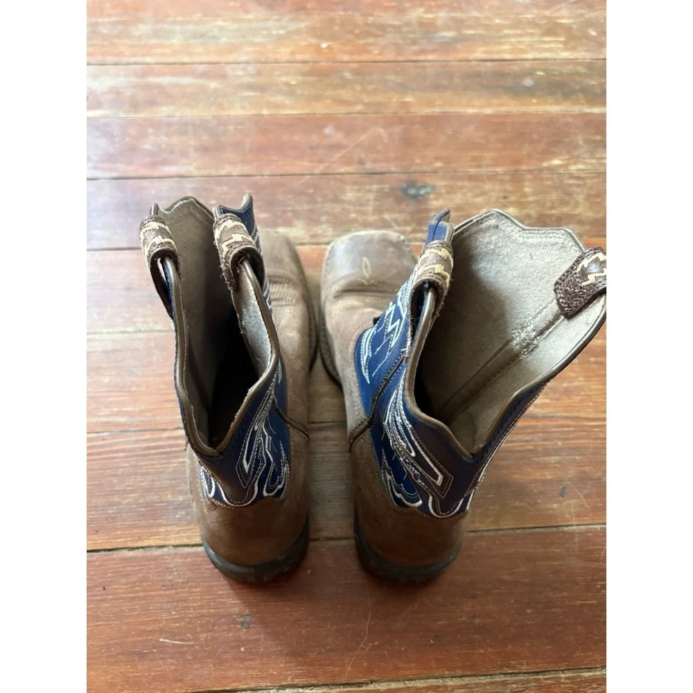 Ariat Cowboy Boots Youth Kids Size 4  Western Cowboy Boot Blue Upper